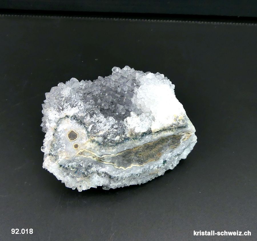 Prasiolith blau aus Brasilien 6,8 cm. Einzelstück 160 Gramm