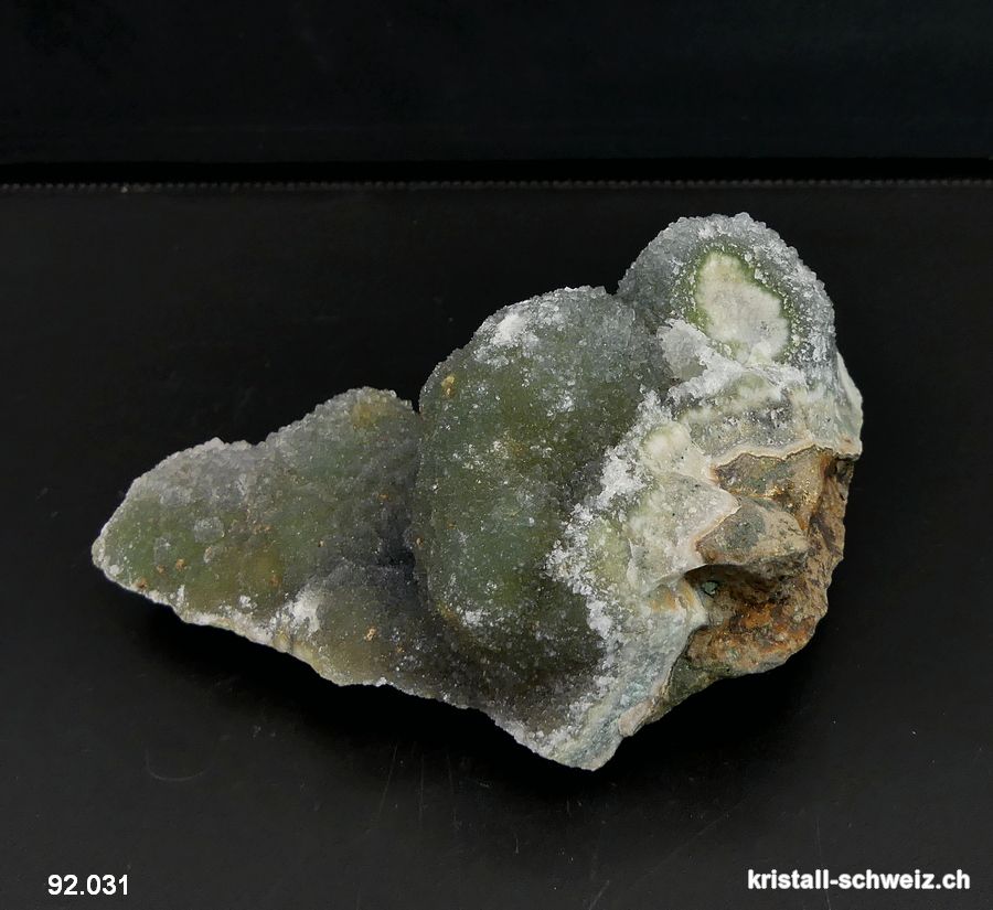 Prasiolith aus Brasilien 8,8 cm. Einzelstück 229 Gramm