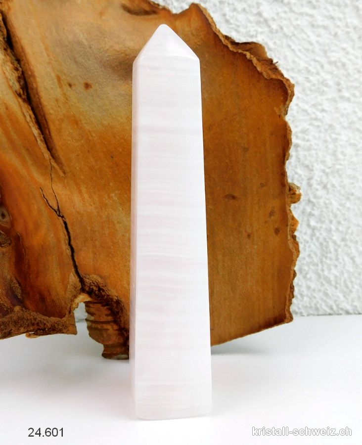 Manganocalcit blassrosa, Obelisk 11,6 cm. Einzelstück 132 Gramm