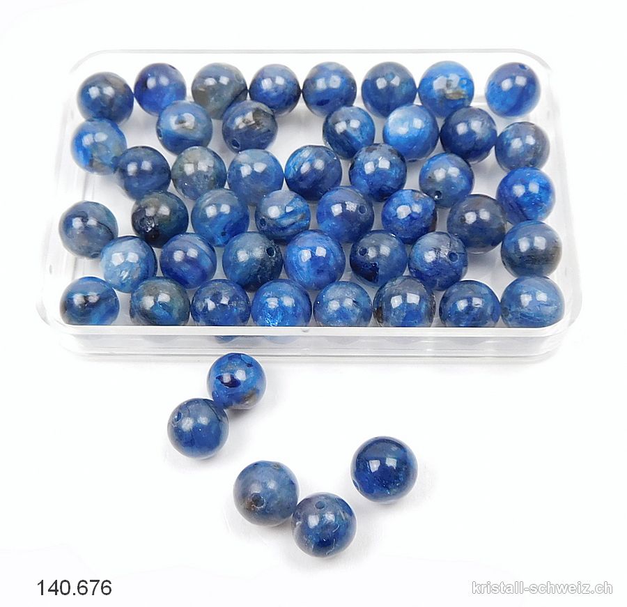 Cyanit - Kyanit - Disthen, Kugel gelocht 6,5 mm. Sonderangebot