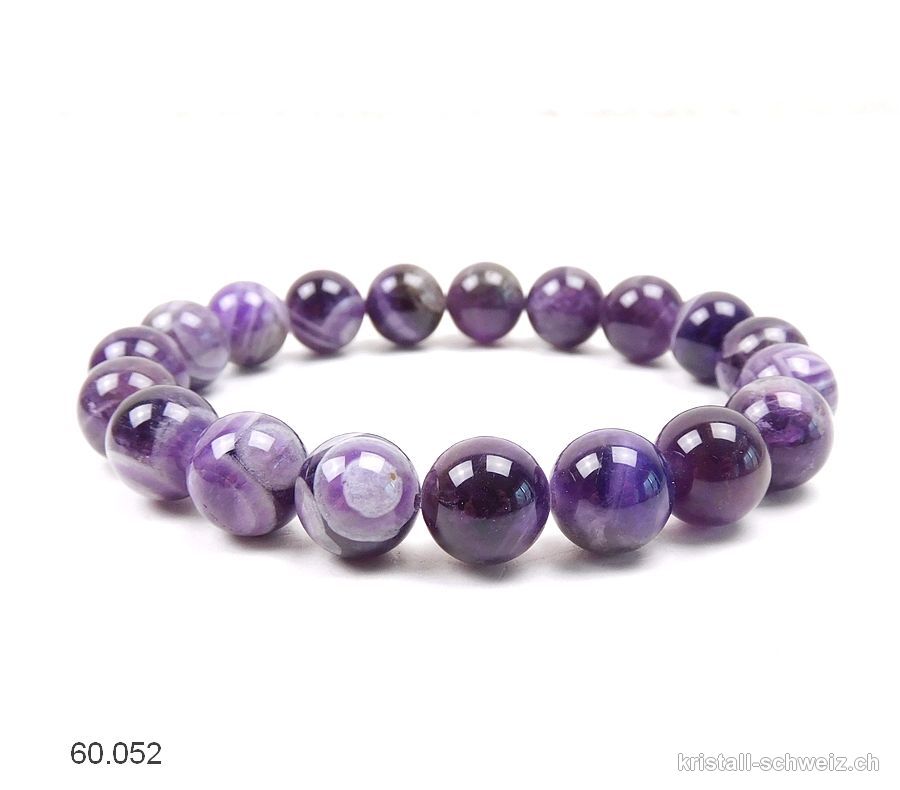 Armband Amethyst Chevron 10 mm / 19,5 cm