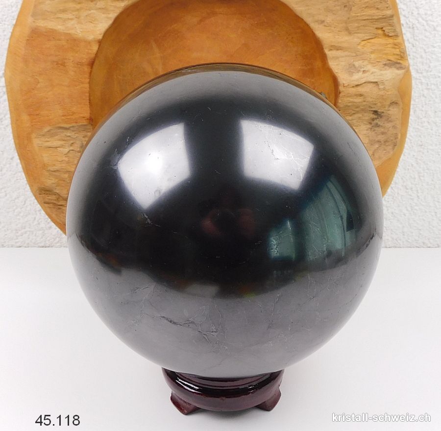Kugel Schungit Ø 16,5 cm. Unikat 5,795 Kg. Sonderangebot