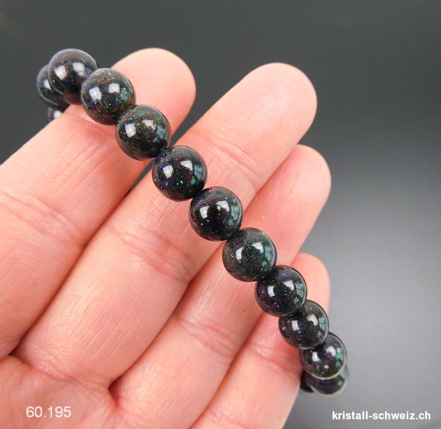 Armband Opal Andamooka 8,5 mm / 18,5 cm. Unikat