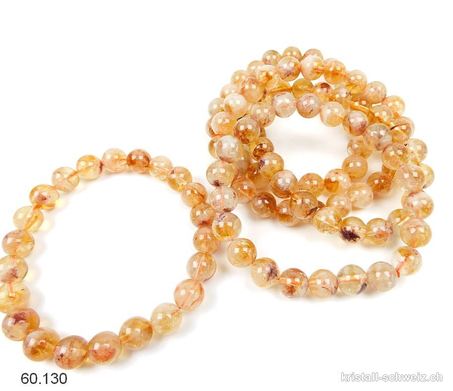 Armband Citrin 8-10 mm / 19,5 cm
