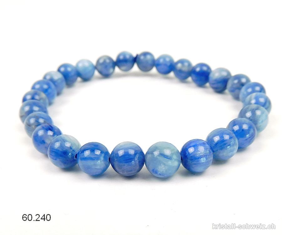 Armband Cyanit - Kyanit blau 7 mm / 18 cm
