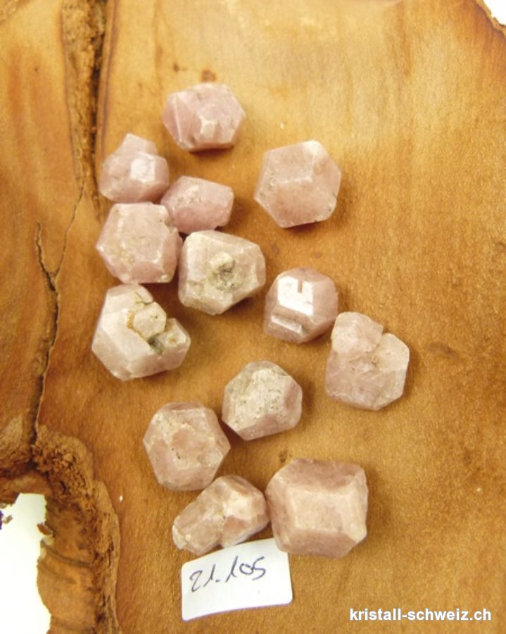 Granat Grossular rosa roh, Größe M