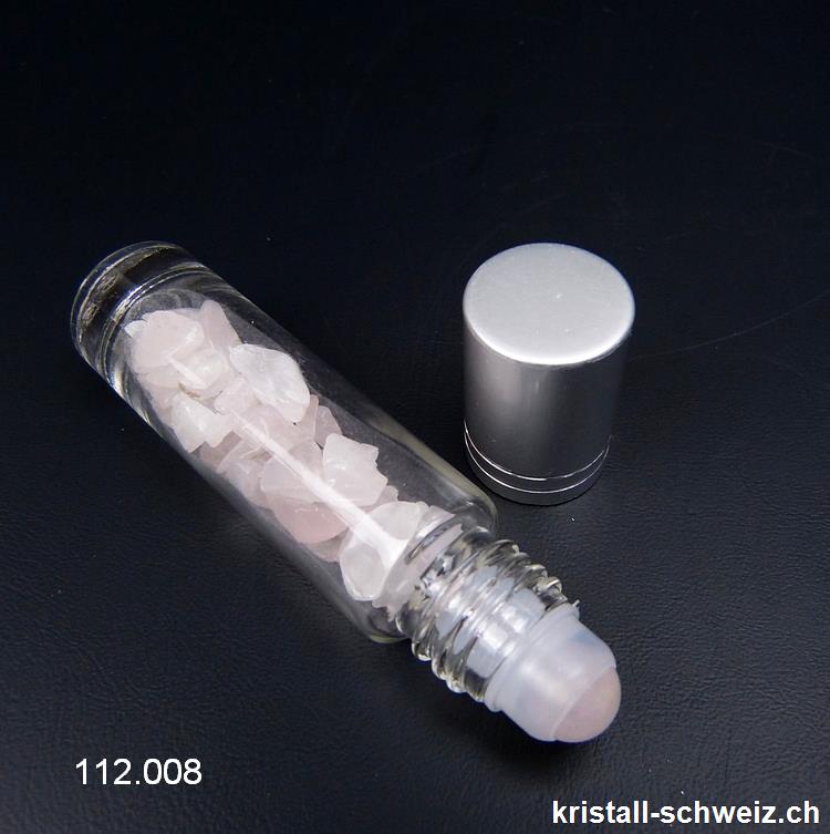 Rosenquarz, Flasche Roll-on, ca. 10 ml