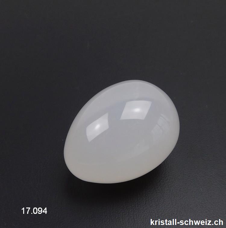 1 Ei YONI Milchiger Bergkristall 4 x 3 cm. Grösse M. Ungebohrt. SONDERANGEBOT