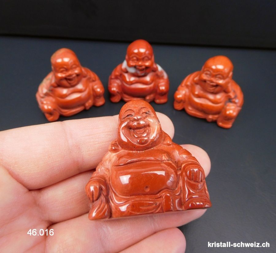 Buddha Jaspis rot 3,5 x 3,5 cm