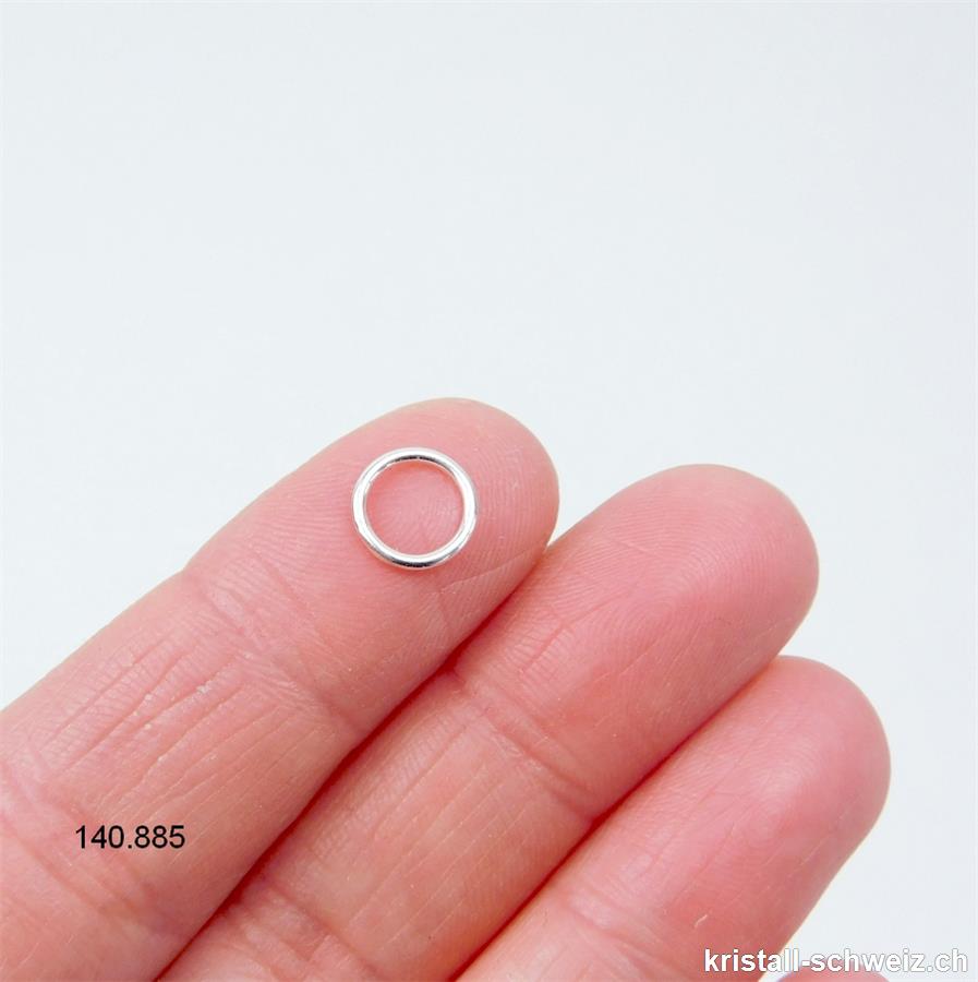Ring geschlossen 8 x 1 mm aus 925 Silber