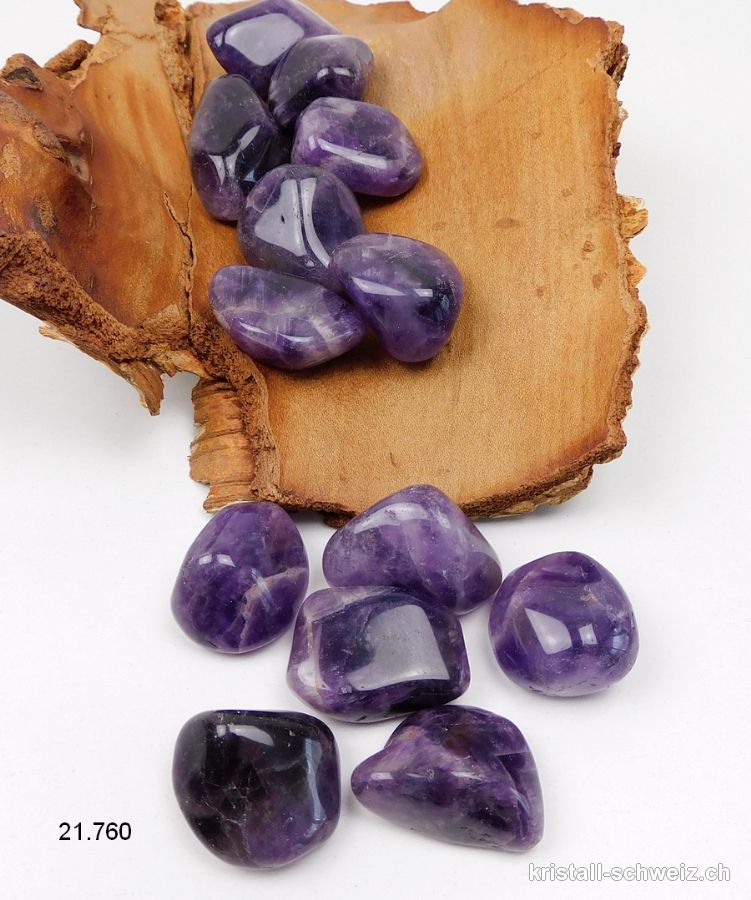 Amethyst 2 - 3,5 cm/13 bis 18 Gramm. Größe ML