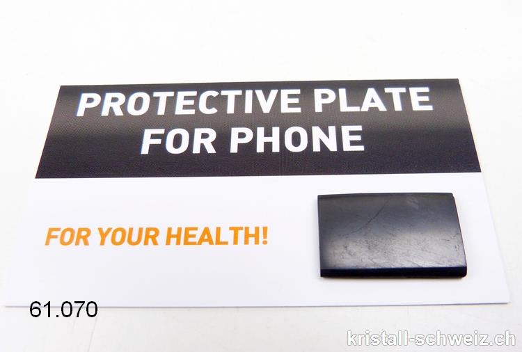 Schungit Platte für Smartphone 2,5 x 1,5 cm