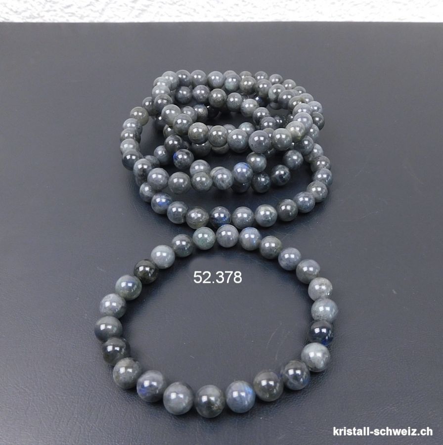 Armband Labradorit dunkel 10 mm / 19 cm
