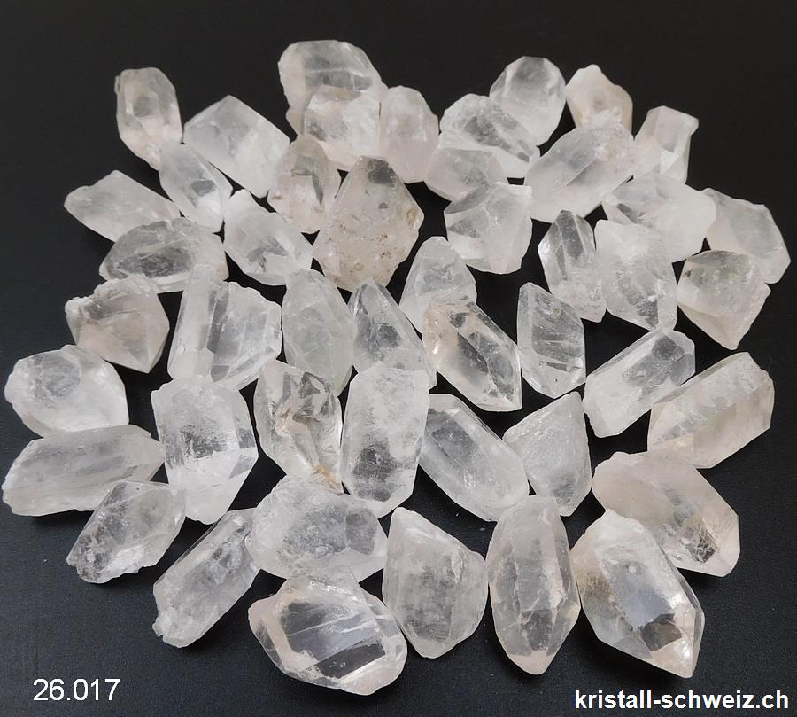 Bergkristall rohe Spitze 2 bis 3 cm / 9 - 11 Gramm