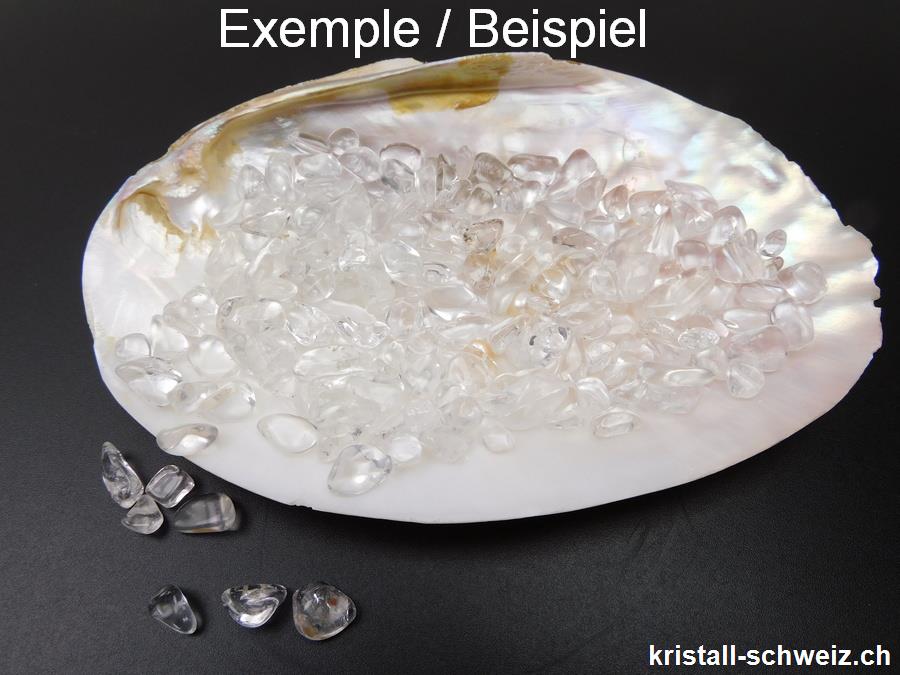 100 Gramm Bergkristall Granulat Medium, ca. 7 bis 15 mm 