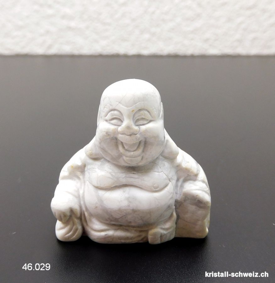 Buddha Magnesit - Howlith 3,7 x 3,7 cm