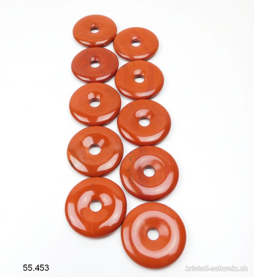 Jaspis rot Donut 4 cm