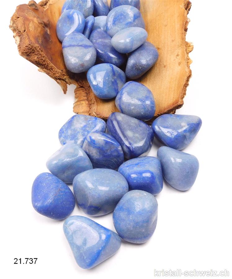 Quarz blau - Dumortierit-Quarzit 2,5-3 cm, dick. Größe M-L