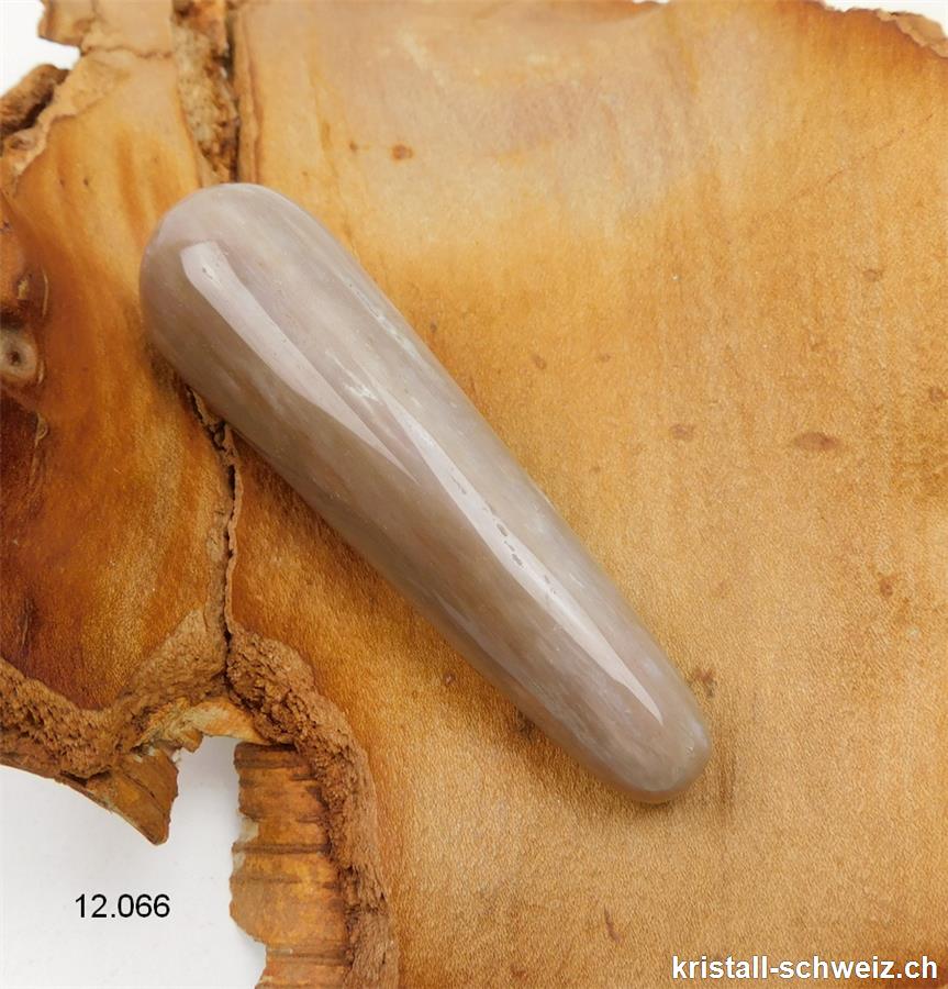 Griffel versteinertes Holz Hellfarbe 8,5 x 2,3 cm dick. Unikat