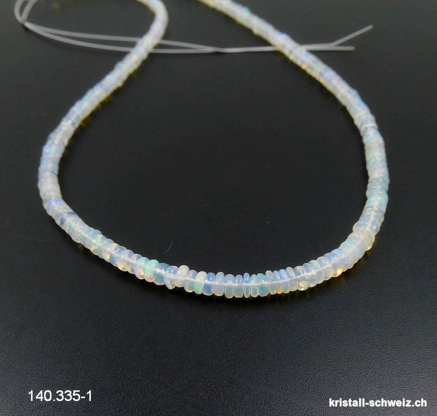 Strang Opal aus Äthiopien, Linsen 3 bis 4 mm / ca. 40-41cm. Unikat