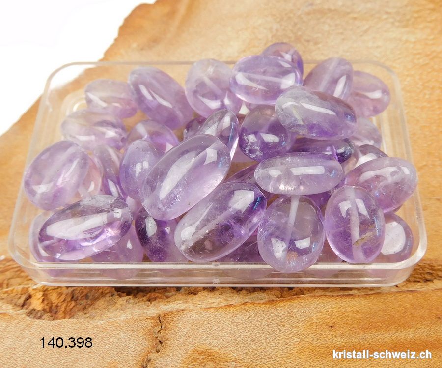 Amethyst Oval gelocht 6 bis 15 mm. AB-Qual. Sonderangebot