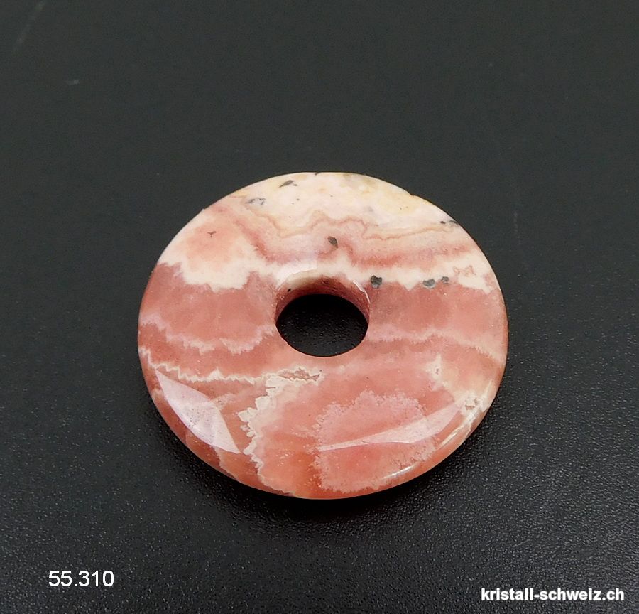 Rhodochrosit dunkel aus Peru, Donut 2,5 cm