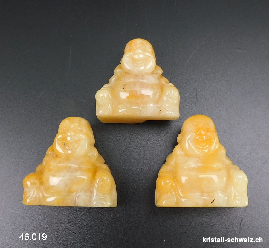 Buddha Chalcedon gelb 3,5 cm