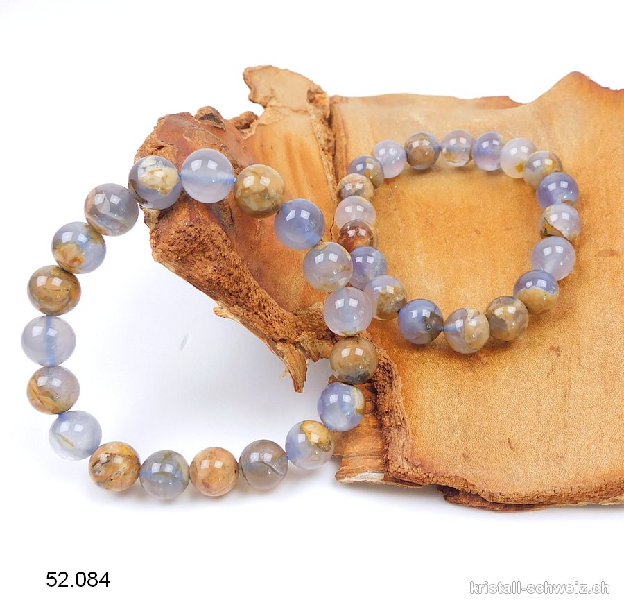 Armband Chalcedon breckzie 10 mm / 18 cm. A-Qual.