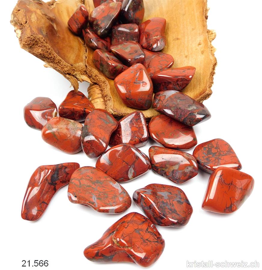 Jaspis rot breckzie 2,5 - 3,5 cm cm. Größe M