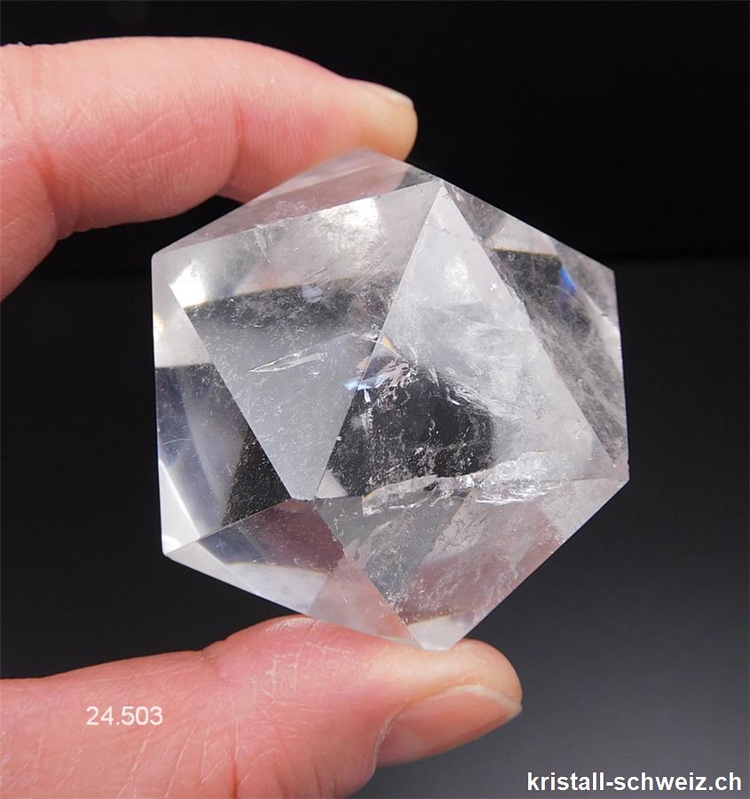 Ikosaeder Bergkristall 4 cm. Unikat 117 Gramm