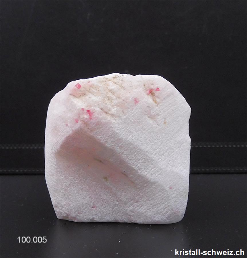 Spinell rosa in weißen Marmor. Unikat