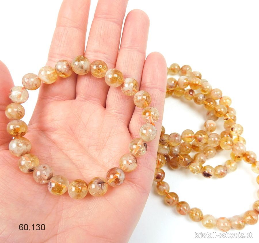 Armband Citrin 8-10 mm / 19,5 cm