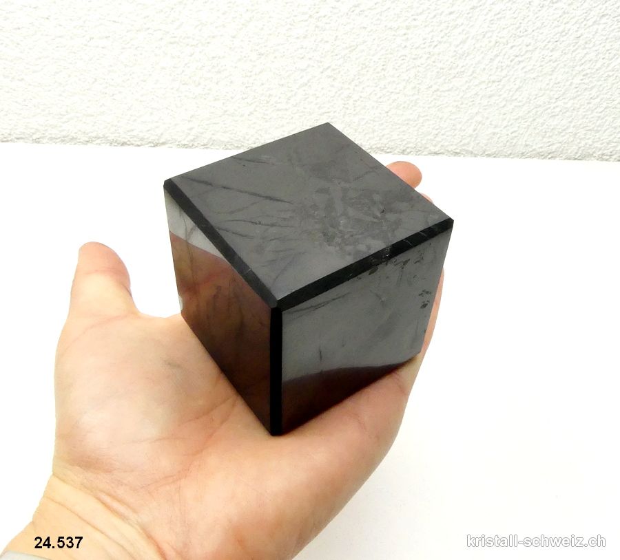 Würfel Schungit 5 - 5,5 x 5 - 5,5 cm