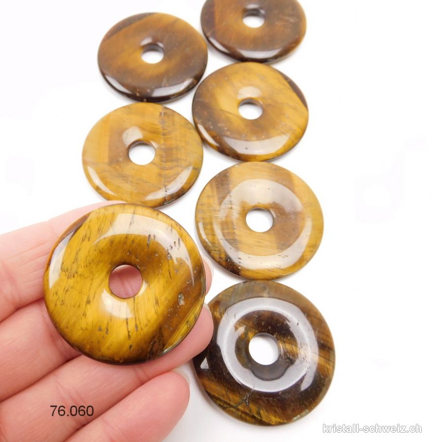 Tigerauge Donut 4 cm. SONDERANGEBOT