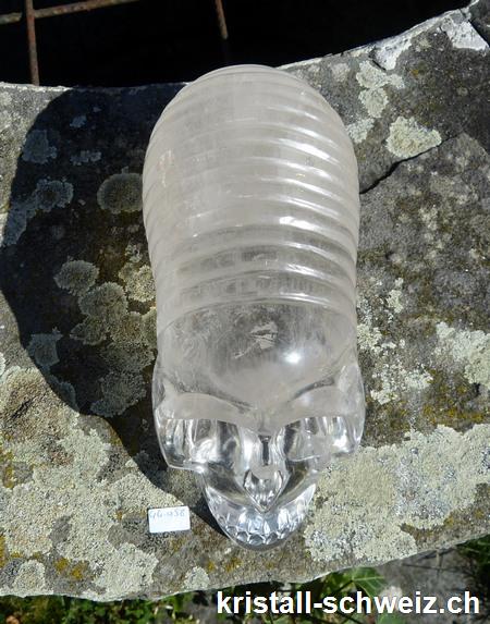 ALIEN Bergkristall Schädel. Unikat 2'130 Gramm. 
