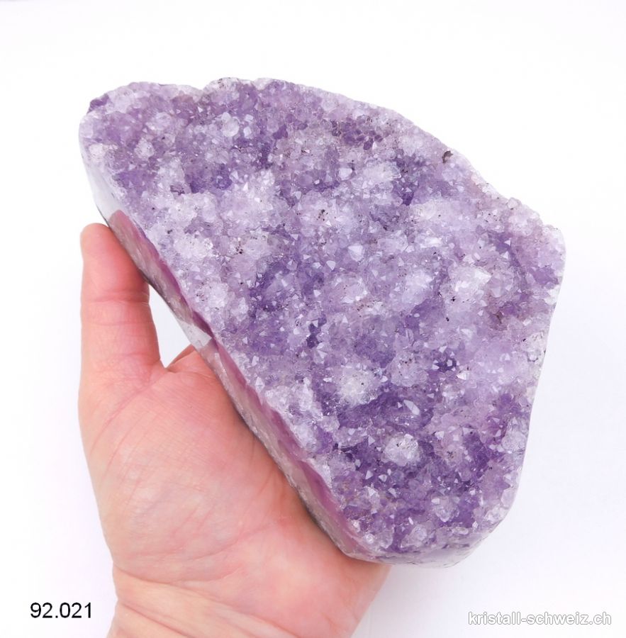 Amethyst aus Brasilien, Druse 15,5 cm. Einzelstück 1,029 Kg