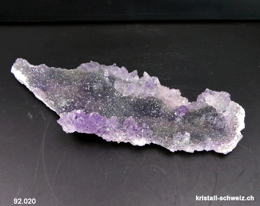 Amethyst - Prasiolith Kristallin aus Brasilien 18 cm. Einzelstück 123 Gramm