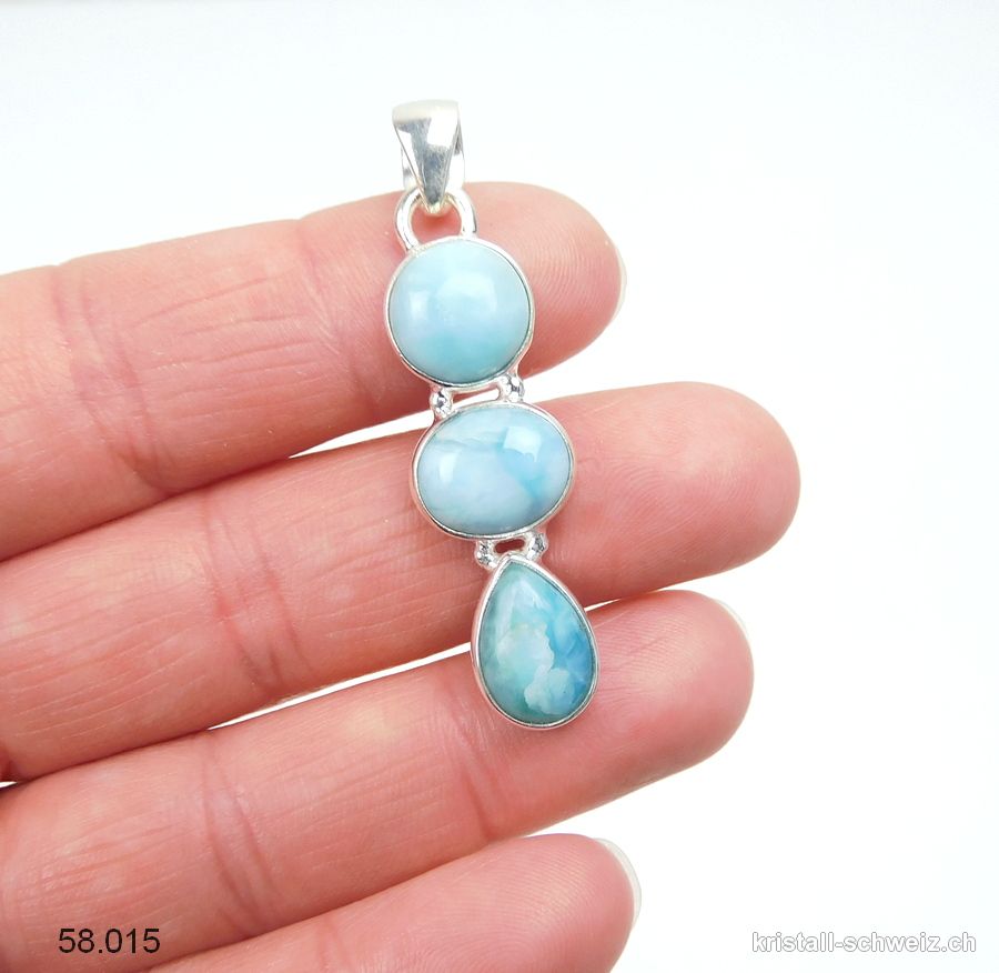 Anhänger Larimar aus 925 Silber. Einzelstück