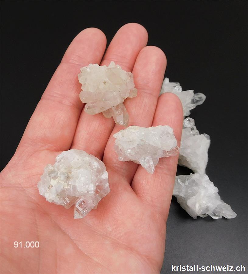 Bergkristall, kleine Gruppe aus Tirol 2,5 - 3 cm. Sonderangebot