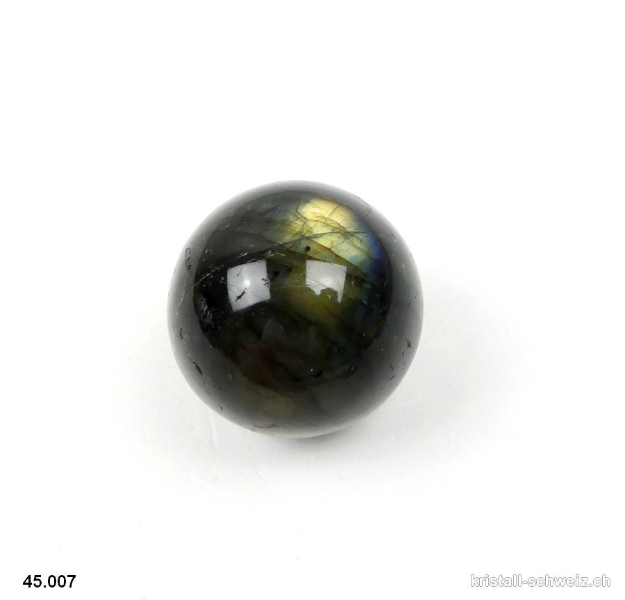 Kugel Labradorit Ø 2,6 cm. Unikat