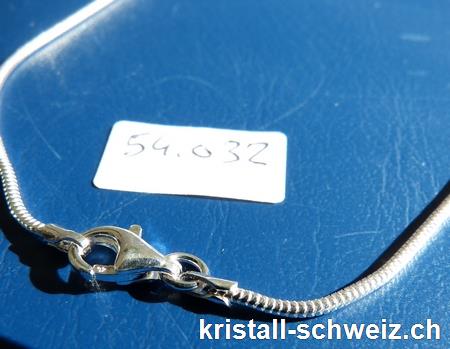 Schlangenkette rund aus 925 Silber, L. 45 cm