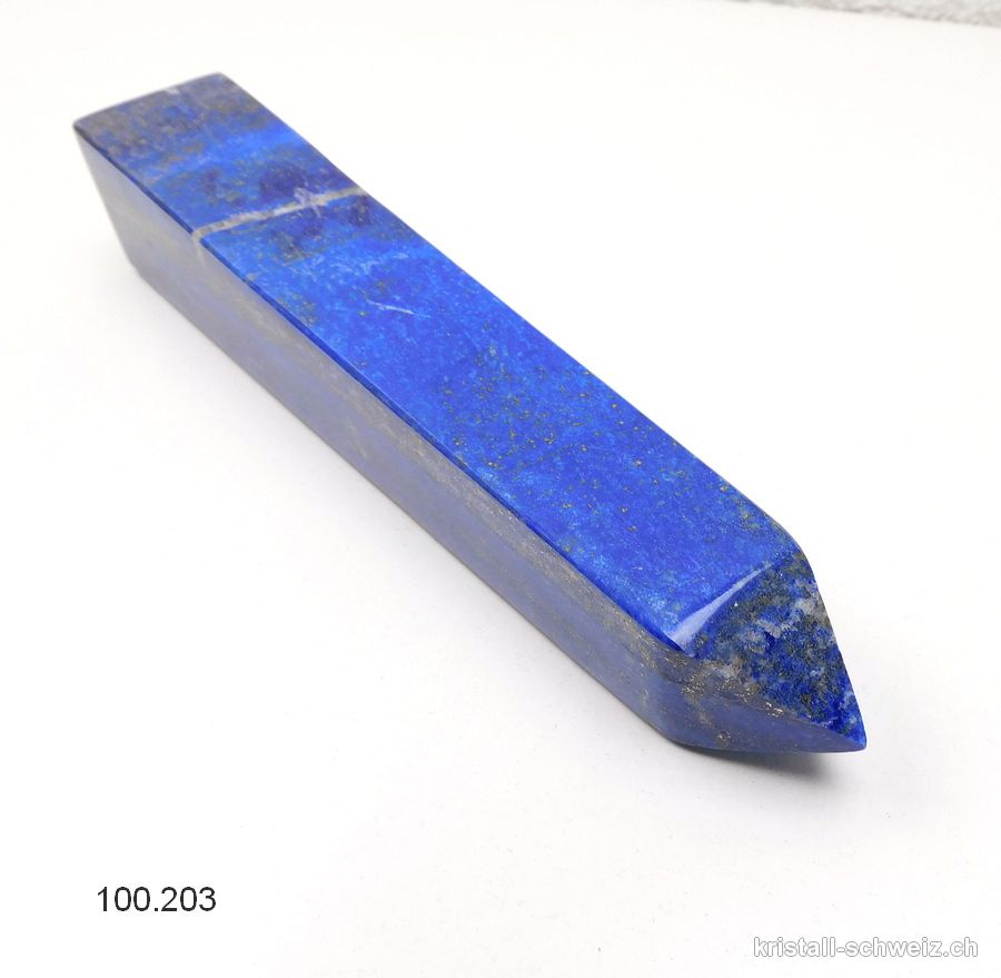 Lapislazuli natur auf Afghanistan, Obelisk 21,5 cm. Einzelstück 636 Gramm