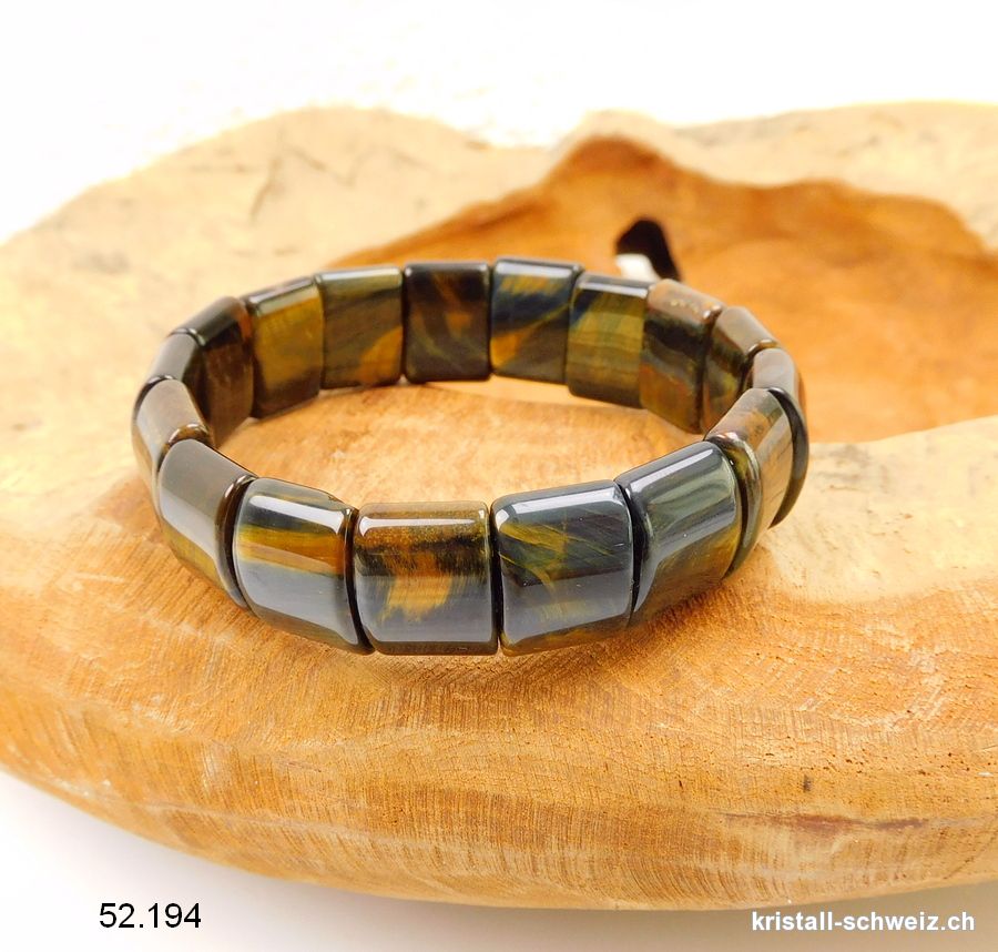 Armband Falkenauge 1 x 1,5 cm, elastisch 19 cm