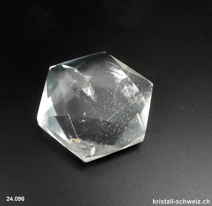 Feenstein - Solomon Siegel Bergkristall diagonale 4,5 cm. Unikat