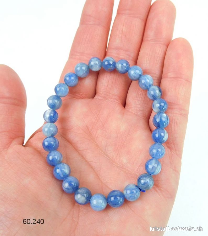 Armband Cyanit - Kyanit blau 7 mm / 18 cm